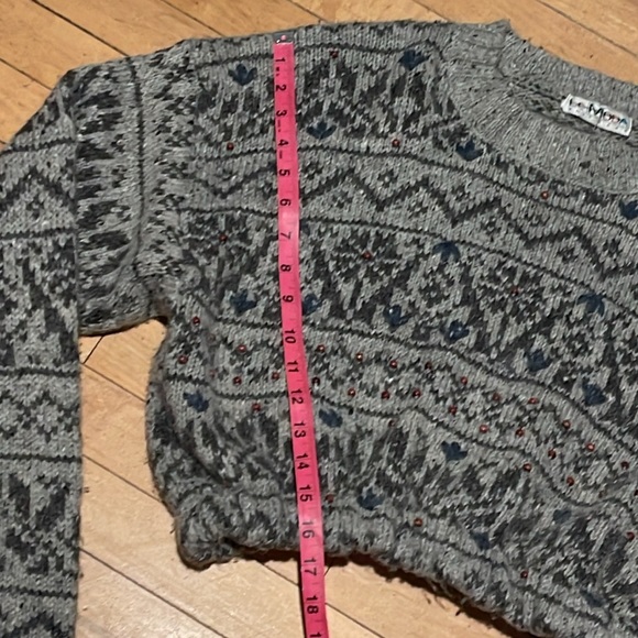Vintage Crop Sweater Size L - Picture 5 of 6